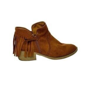 Seychelles brown self esteem Fringed Brown Ankle Boots Shoes Sz 8.5 women’s